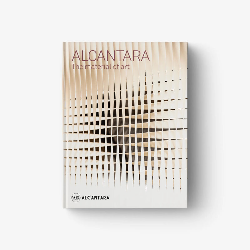 ALCANTARA art book with beige cover and title typography