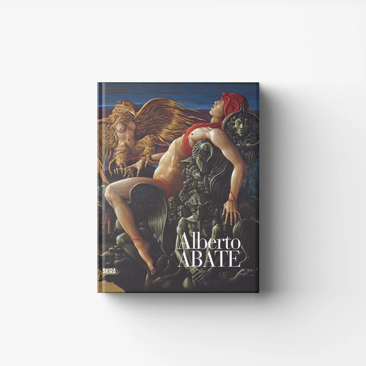 Art catalogue raisonné Skira Arte with illustrated publication, featuring a cover artwork with figures and a lion-like creature