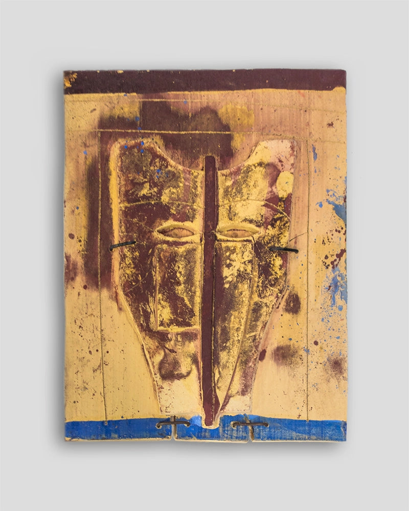 Terracotta painted sculpture by Skira Arte for Mimmo Paladino, limited edition of 100 numbered and signed examples