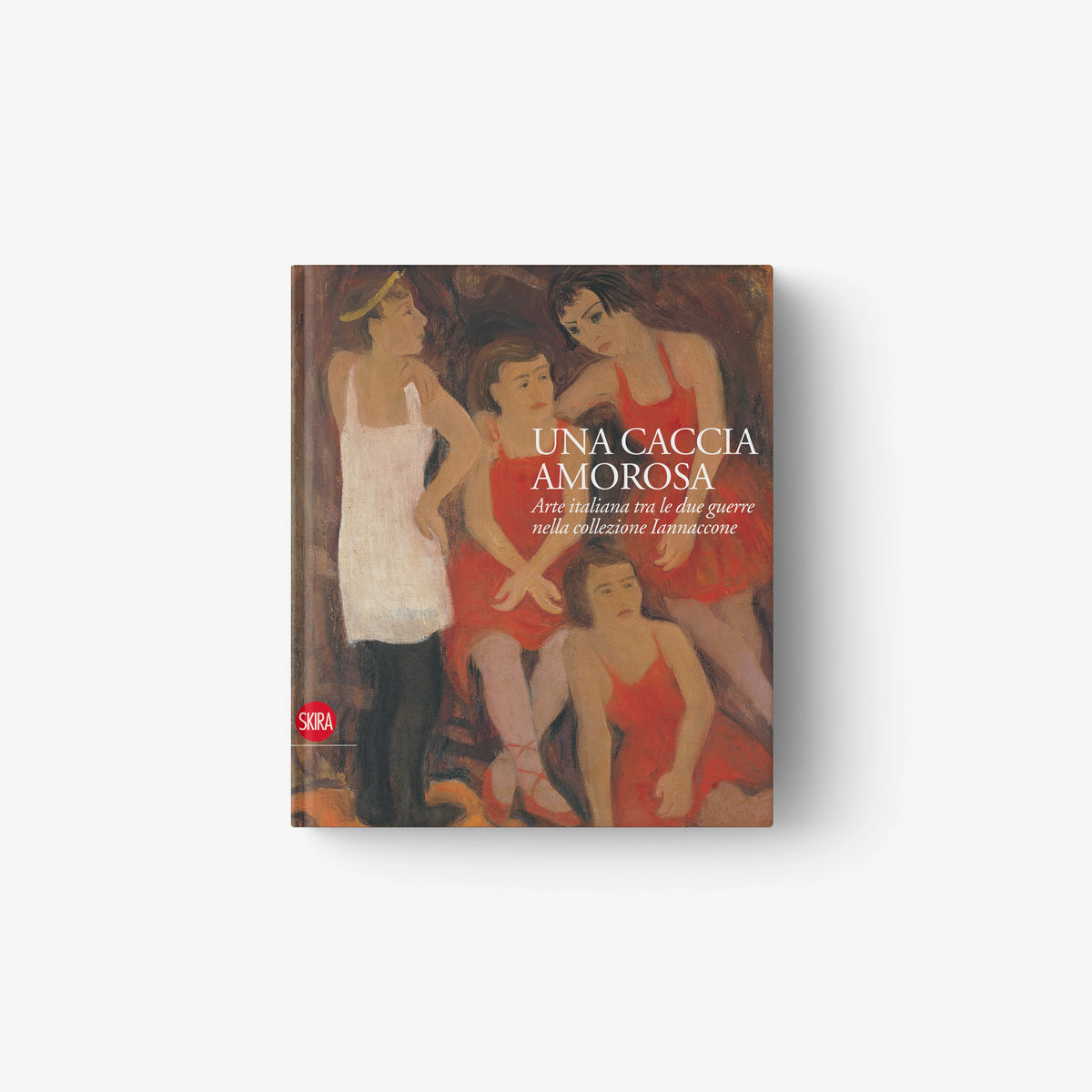 Paperback book with illustrated cover of nude figures in warm red tones