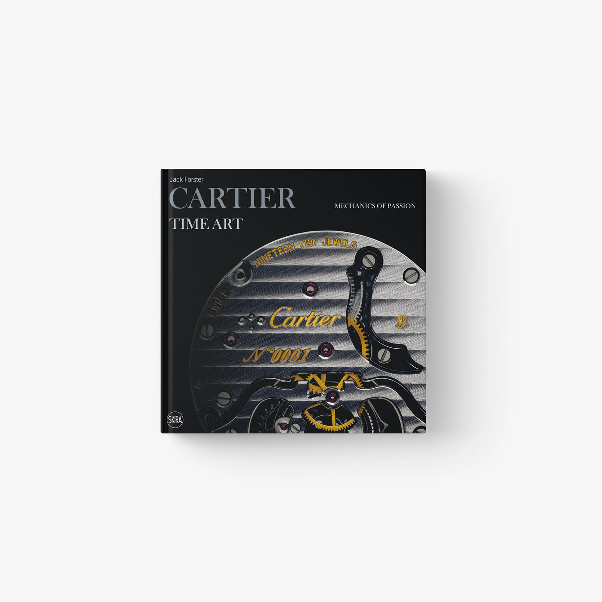 Cartier Time Art book cover with black design and watch illustrations