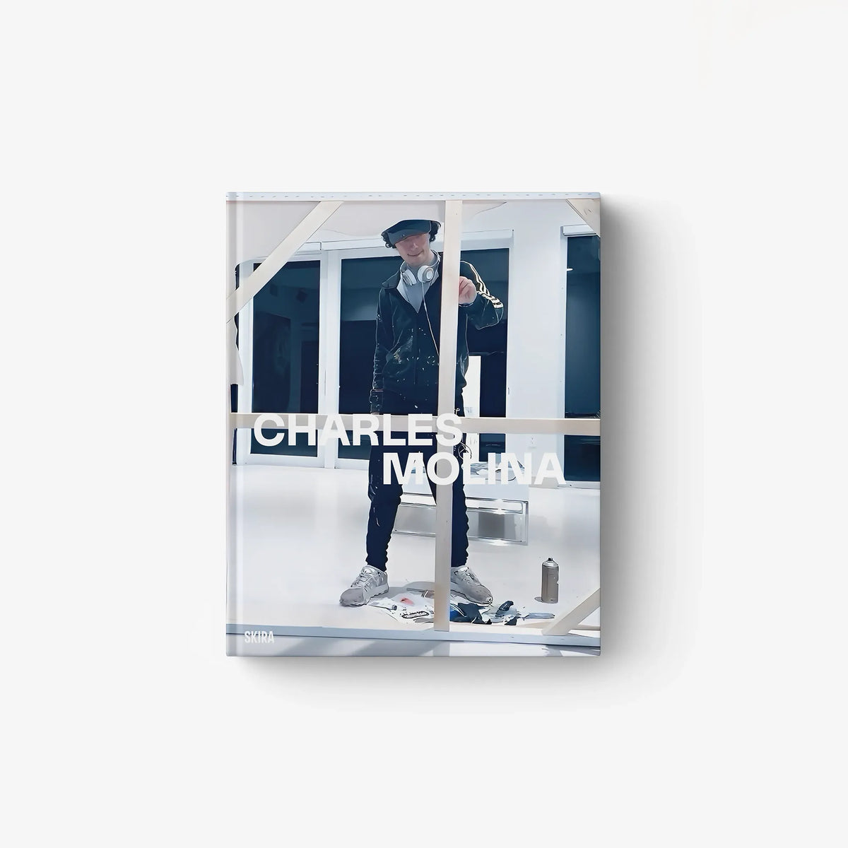 Art print of a man in fedora and dark suit holding a guitar, square wall artwork
