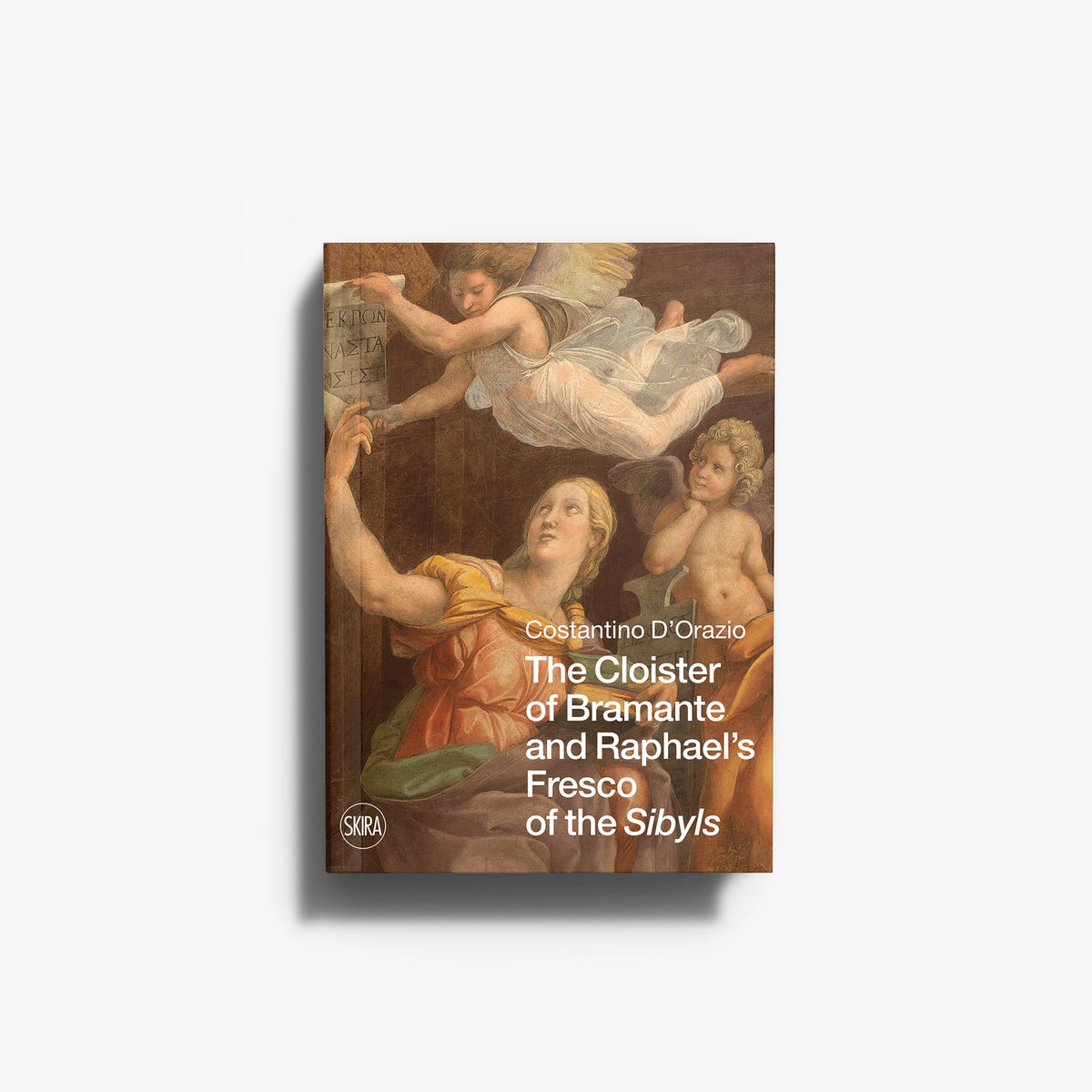 English art book by Skira Arte with Renaissance fresco artwork cover showing Bramante cloister and Raphael fresco of the Sibyls