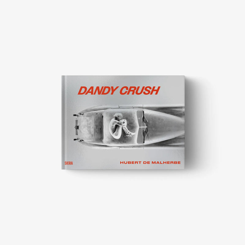 Dandy Crush book cover with classic car photo and red title text