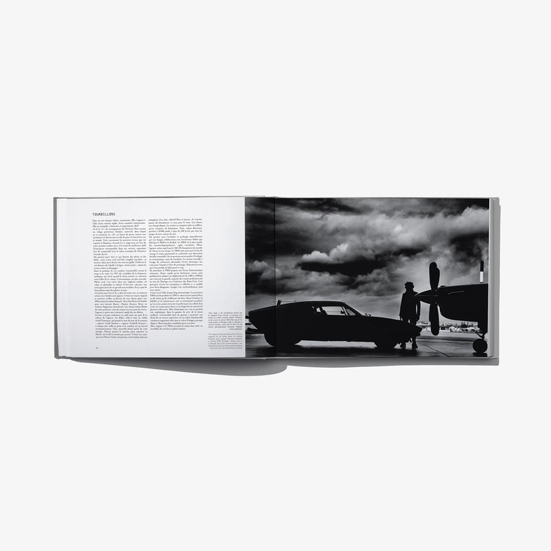 Dandy Crush book spread with black-and-white car scene and silhouetted man