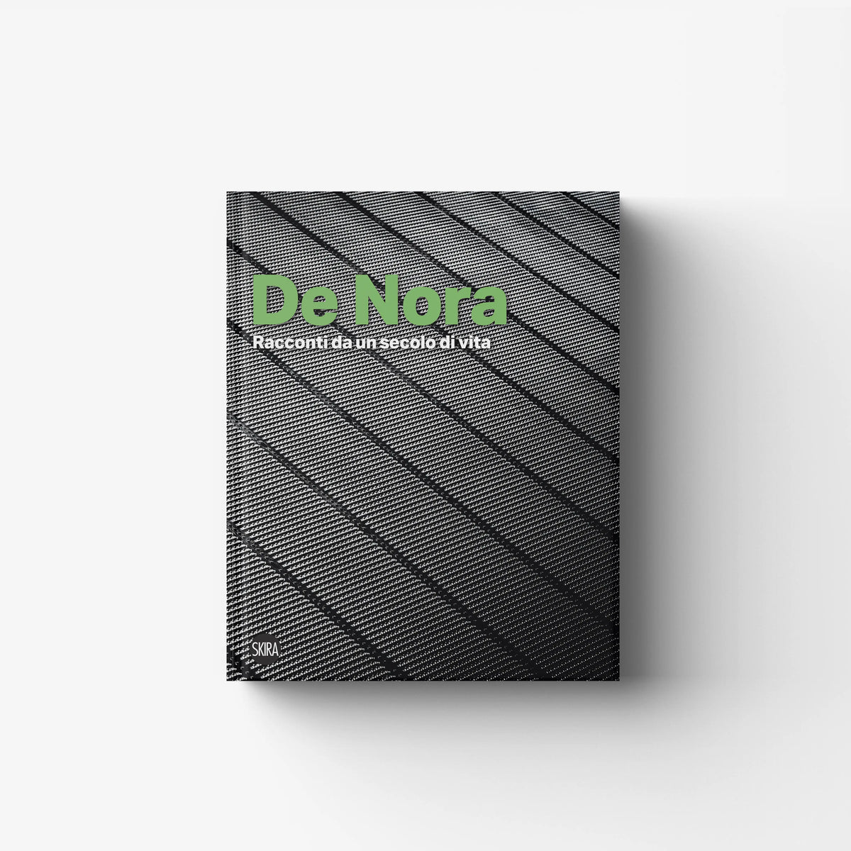Hardback history book in black and white print, Skira Arte De Nora, with rigid cover