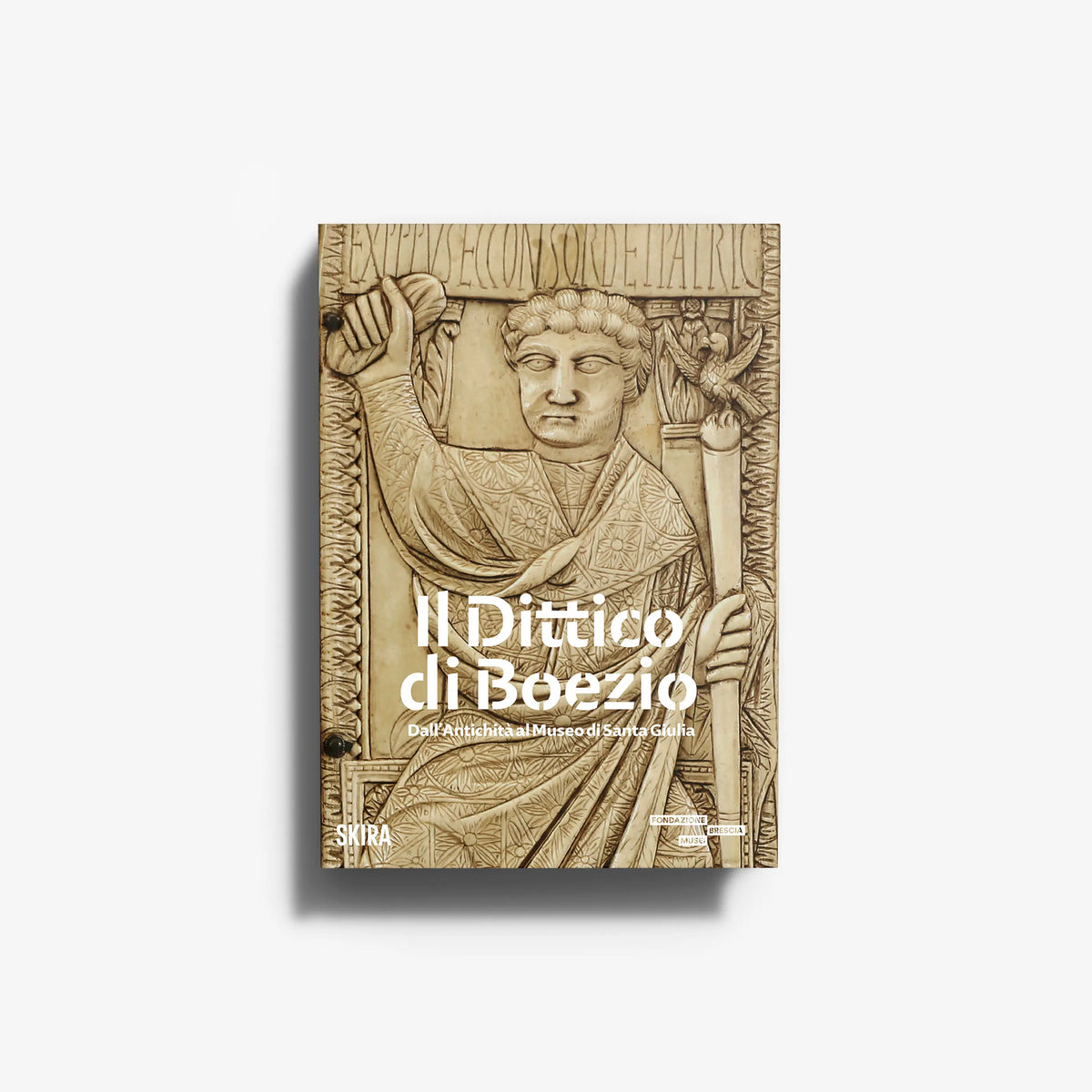 Libro d'arte su dittico antico in avorio con due tavolette con iscrizioni e decorazioni, Skira Arte