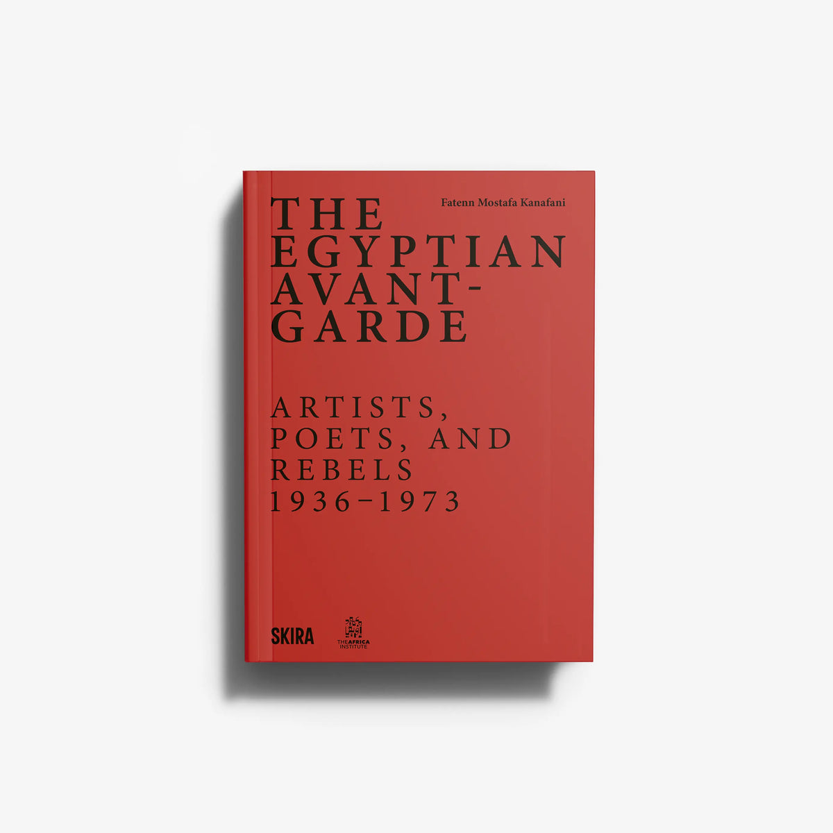 Hardcover book with red cover and black title lettering