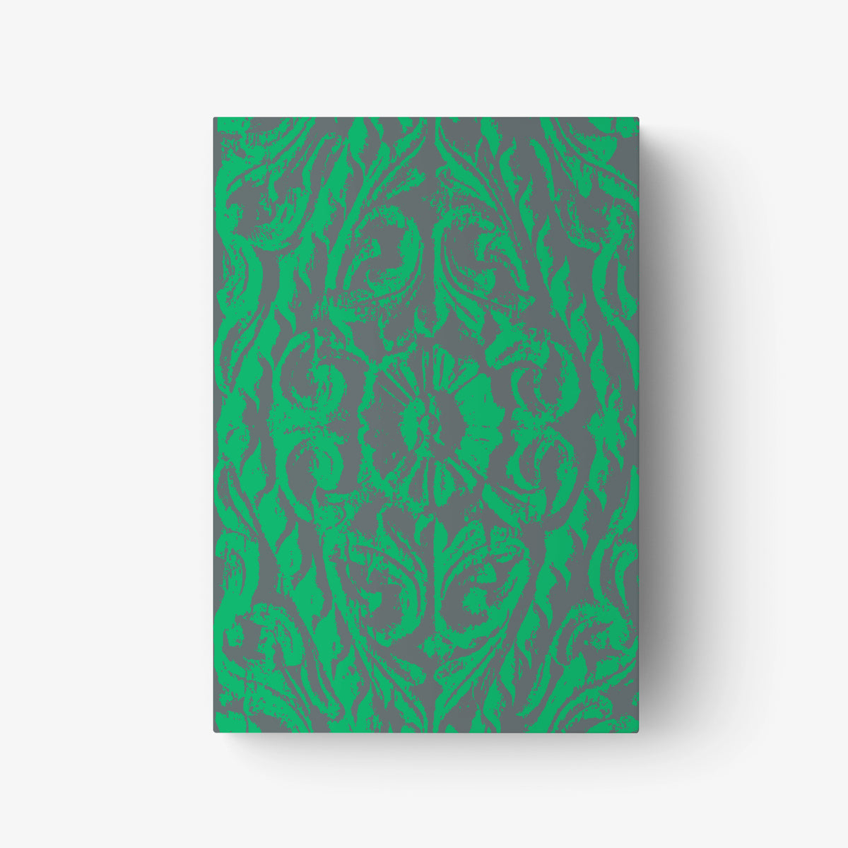 Arabic edition book cover with ornate green pattern