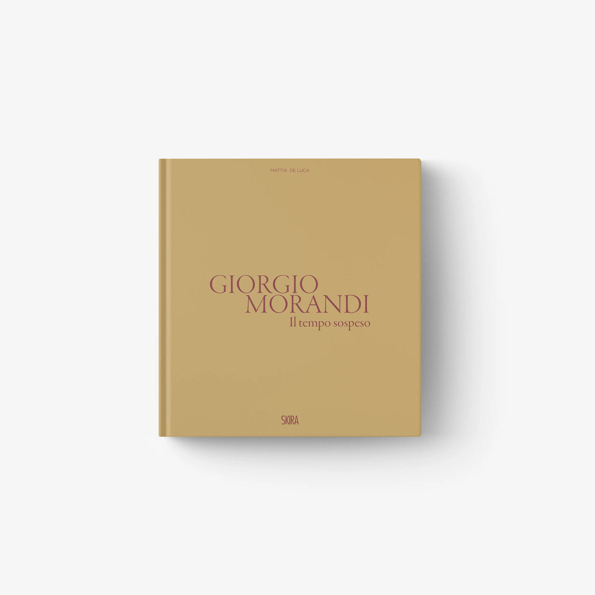 Contemporary art book in beige with Giorgio Morandi text, Skira Arte, monograph on Giorgio Morandi 1890-1964