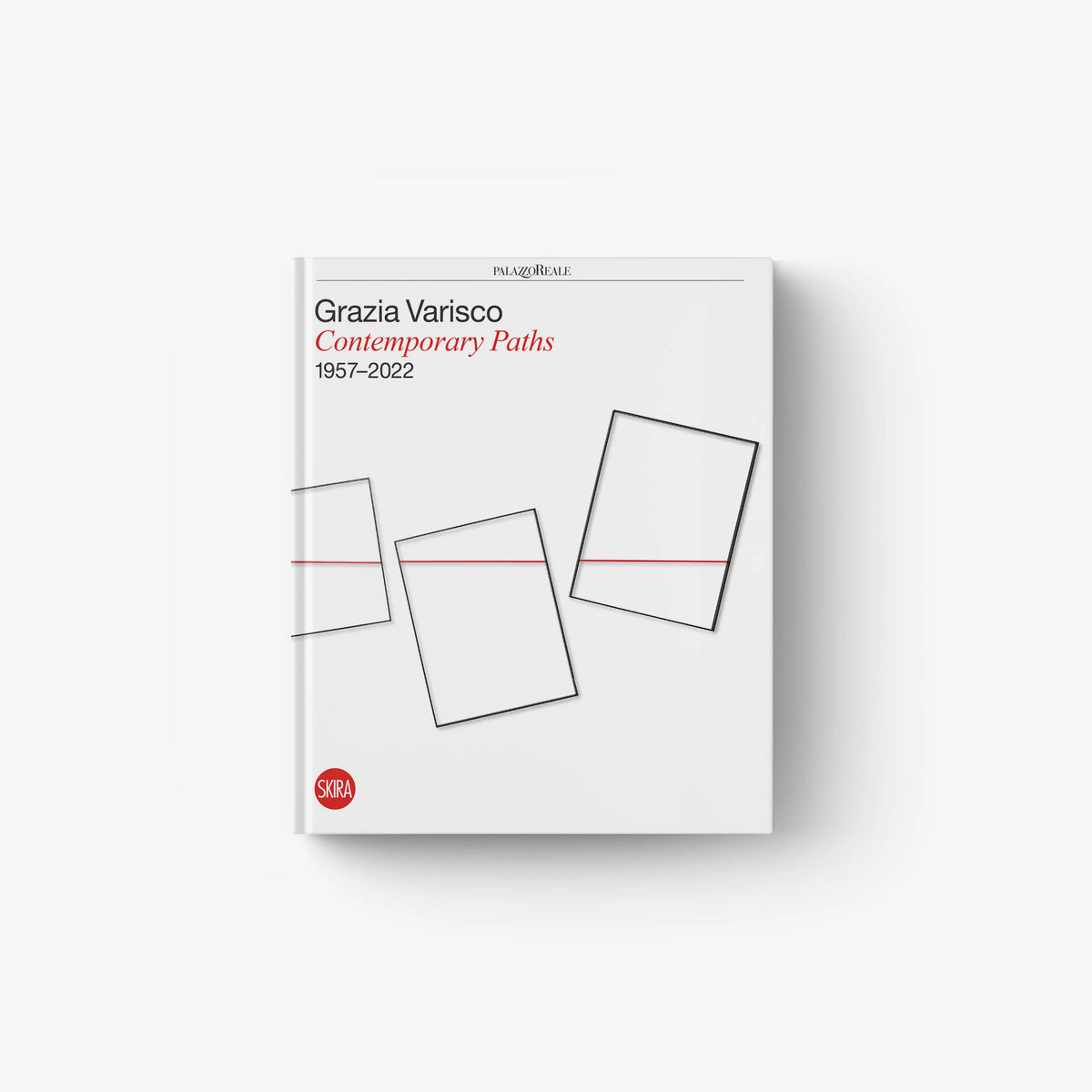 Contemporary art monograph catalogue by Skira Arte, Grazia Varisco, white cover with red Contemporary Paths title