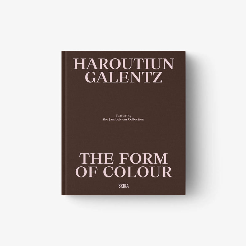 Hardcover art book 'The Form of Colour' by Haroutiun Galentz, brown cover