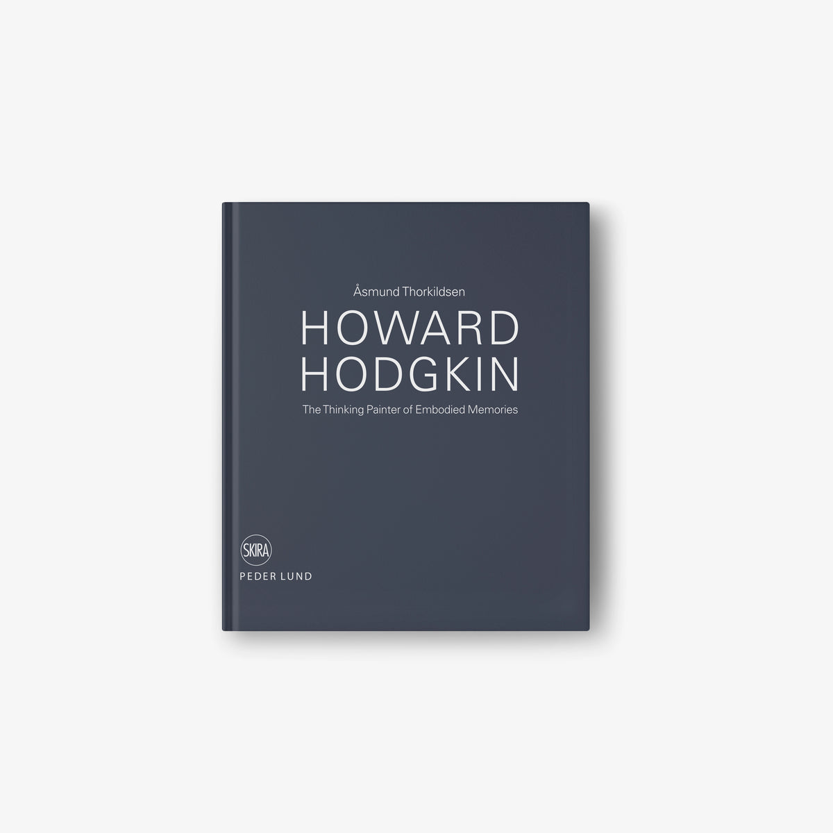 Dark blue hardcover book with Howard Hodgkin title on front cover