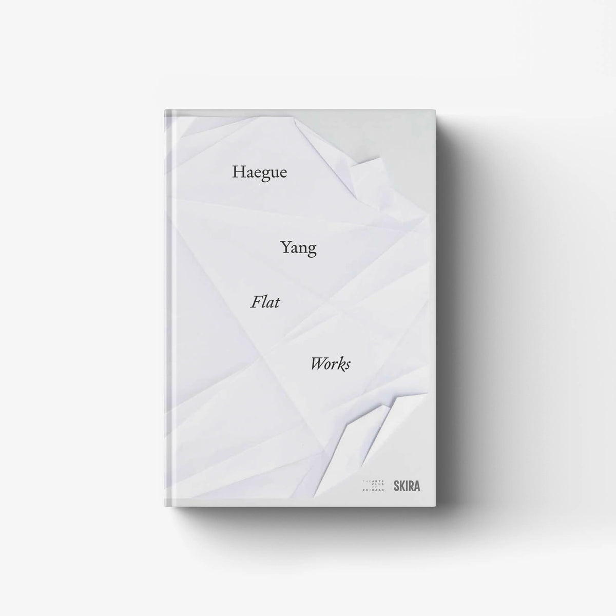 Contemporary art book in white with HAEGUE YANG by Skira Arte, Flat Works English edition cover