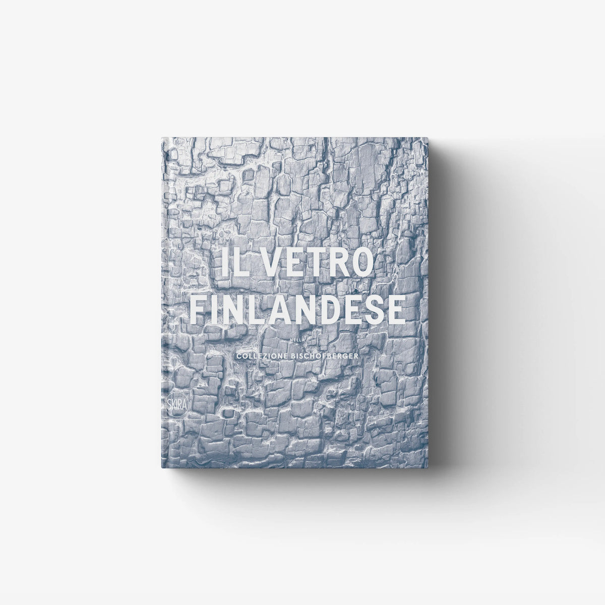 Finnish glass collection book, blue textured cover