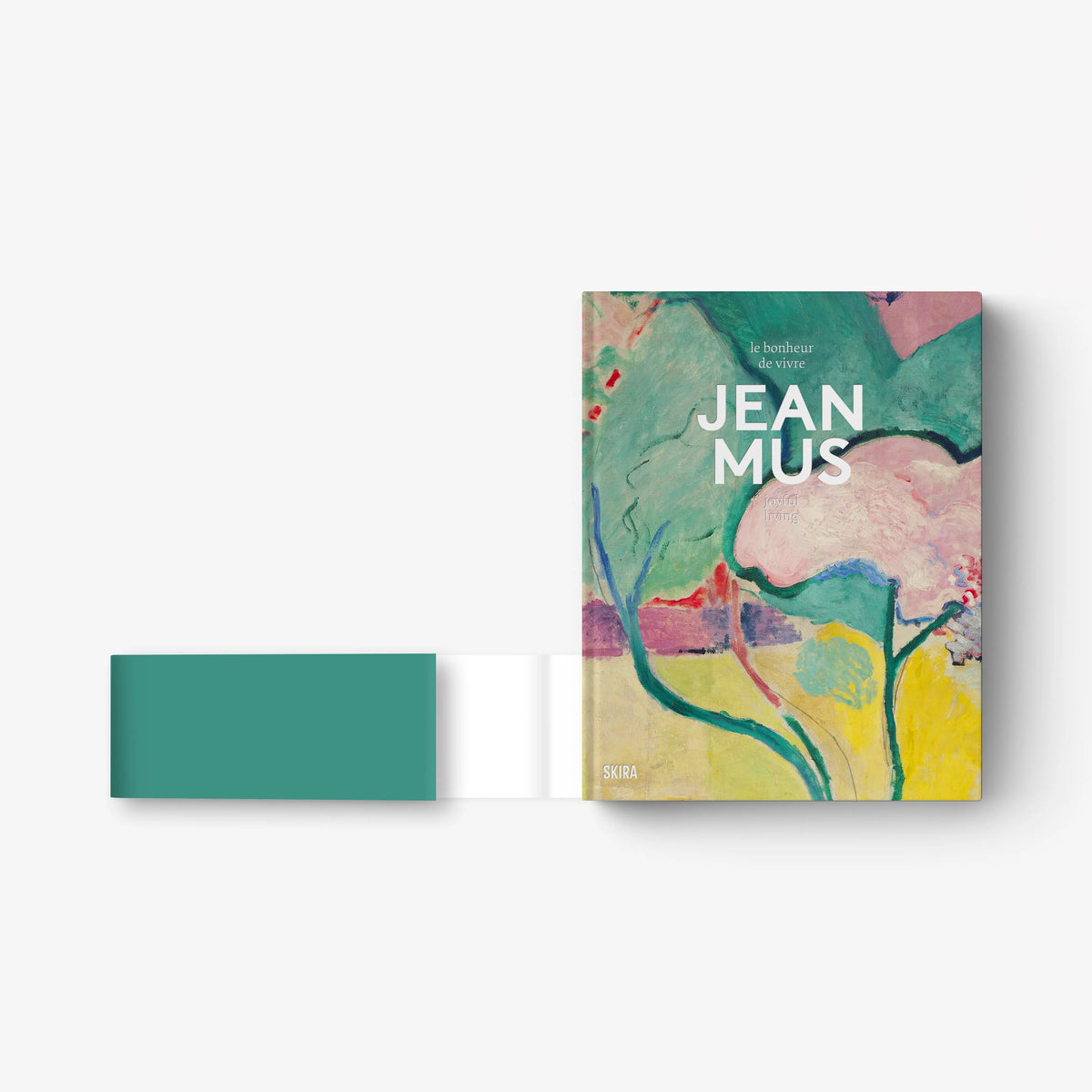 Landscape design hardcover book, colorful abstract cover with white title text