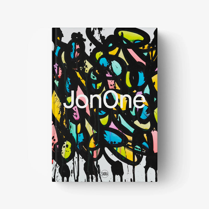JonOne art book cover with colorful abstract graffiti-style artwork