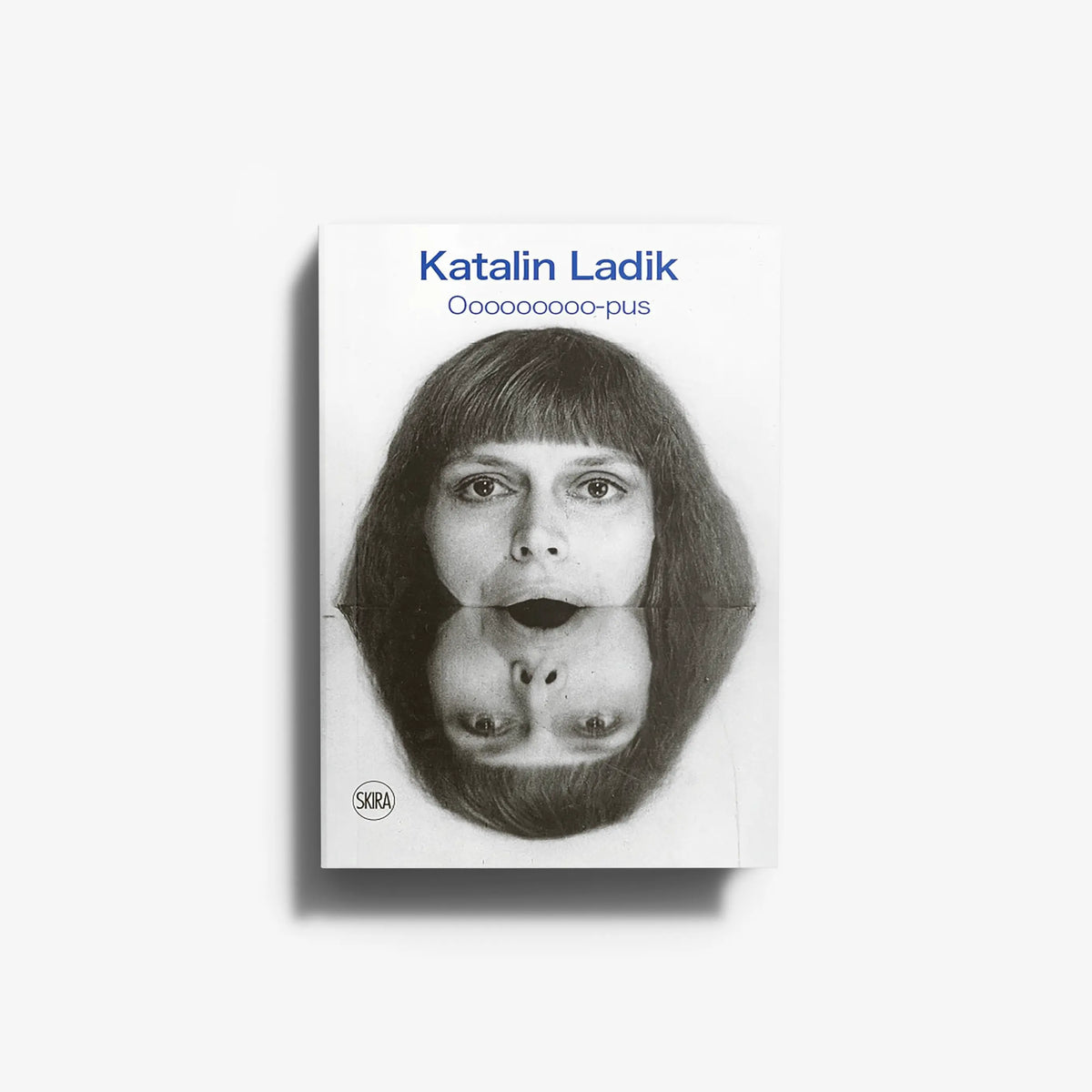 Contemporary art book in monochrome with portrait cover, Skira Arte, Hungarian poet and performance artist subject