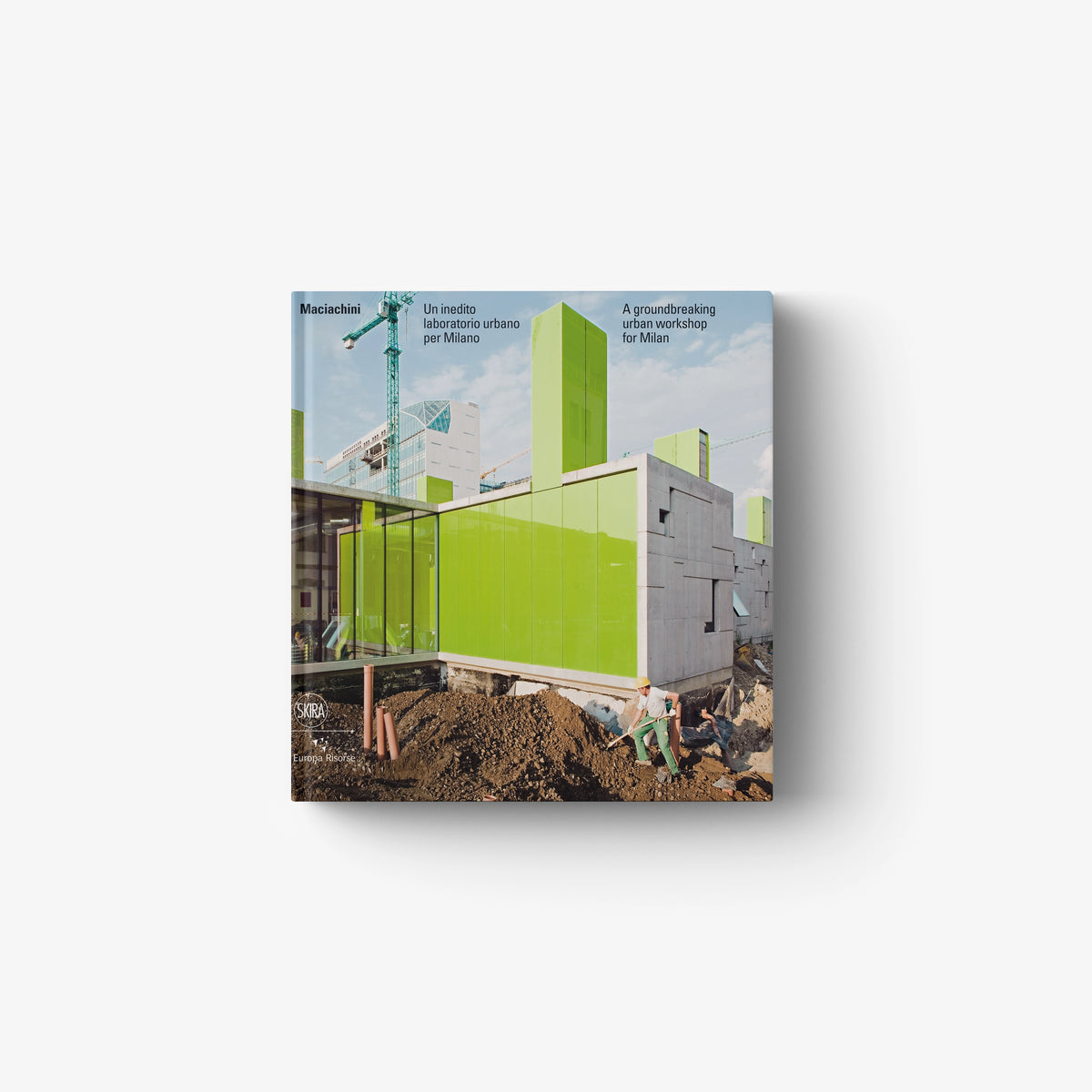 Urban architecture book with green and gray building cover art
