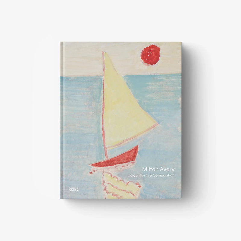 Art book with colorful abstract painting cover and red seal graphic