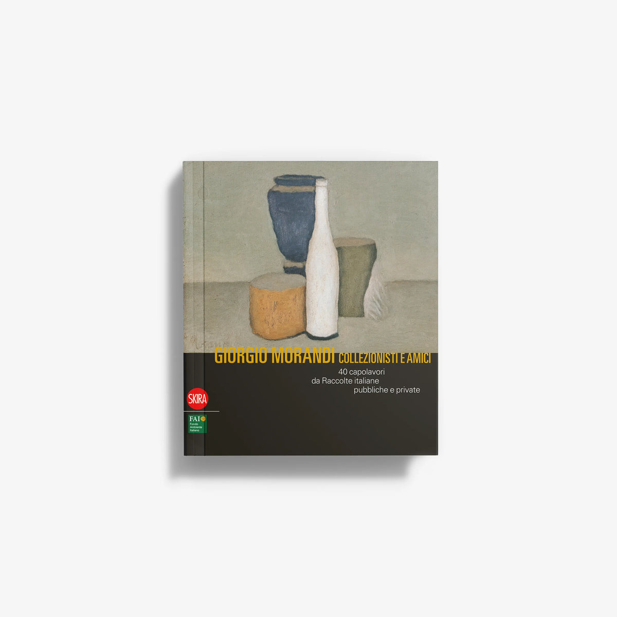 Giorgio Morandi art book with still-life illustration of vase and pitcher