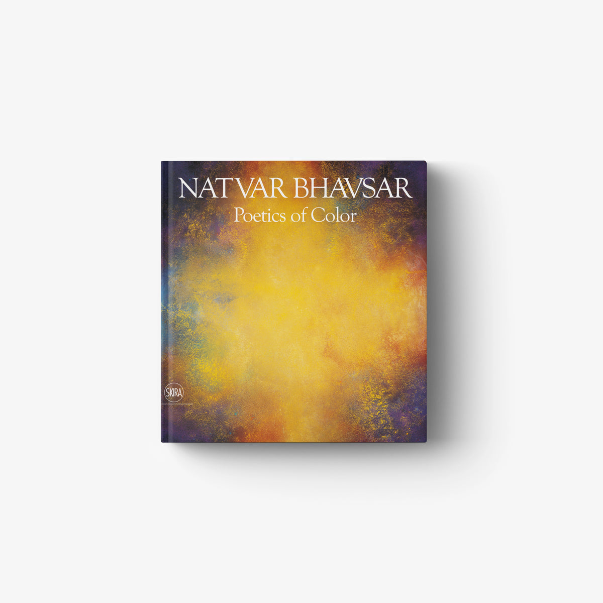 Hardcover art book with yellow–orange abstract cover art and title lettering