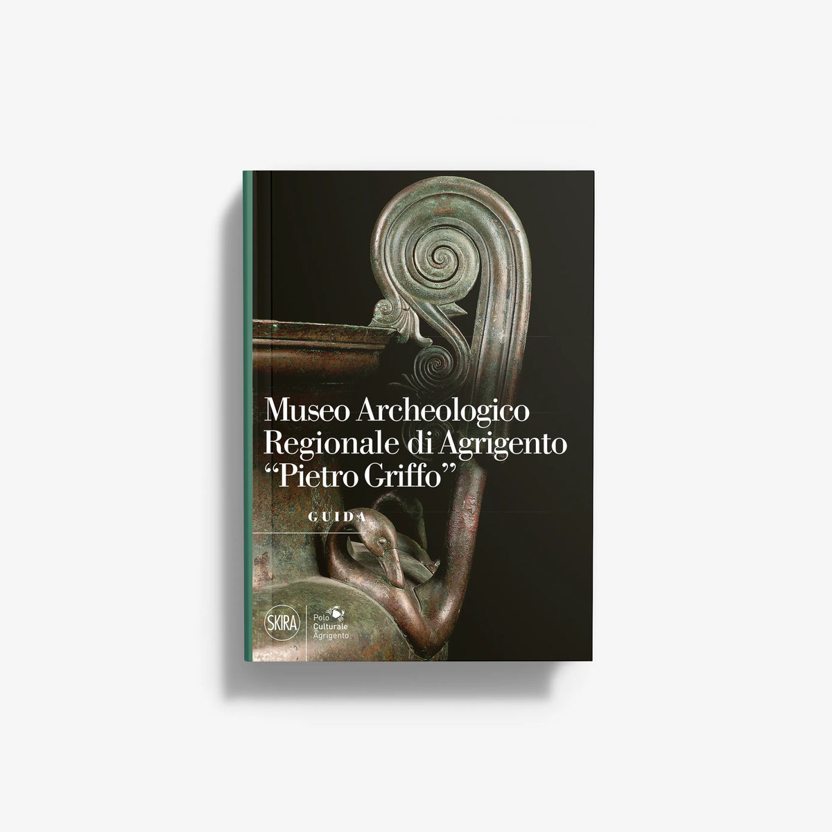 Tourist guide book by Skira Arte with green and bronze statue cover, Museo Archeologico di Agrigento