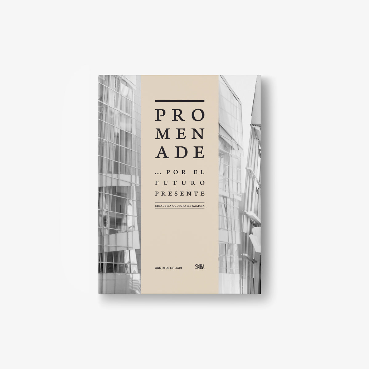 Promenade Spanish edition book cover with beige layout, city buildings, and title text