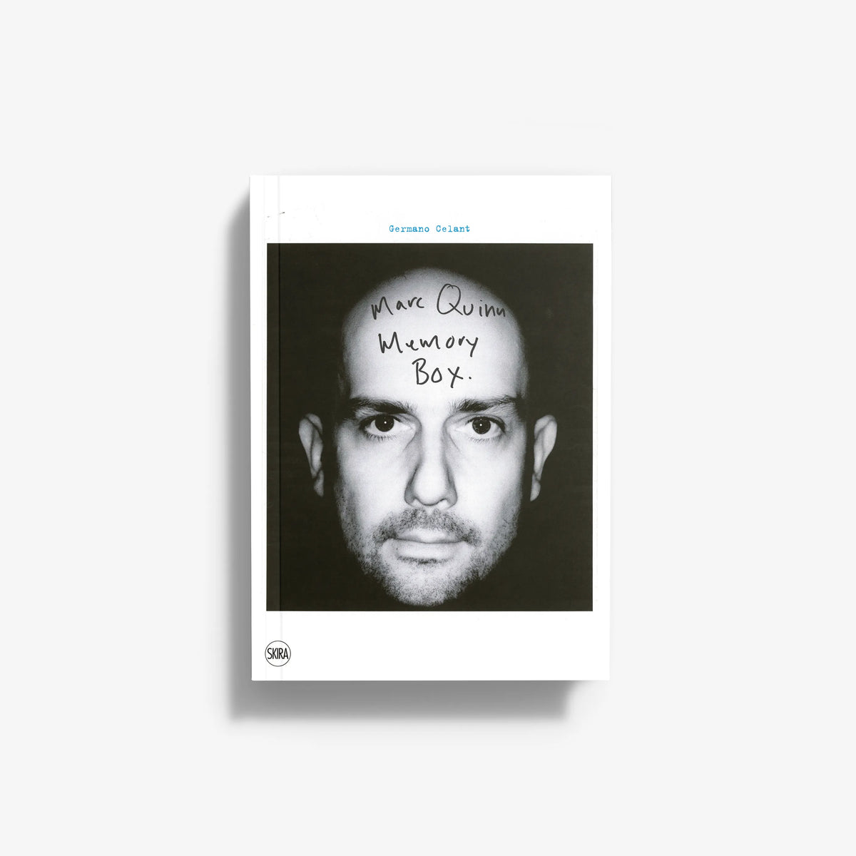 Marc Quinn Memory Box hardcover book with dark portrait cover and handwritten title