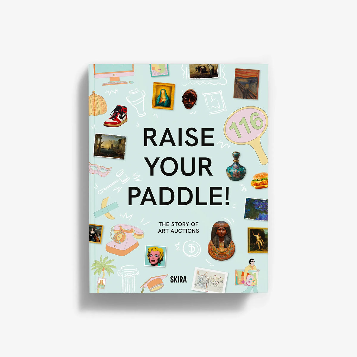 Art book with illustrated cover, bold title text, and “SKIRA” branding
