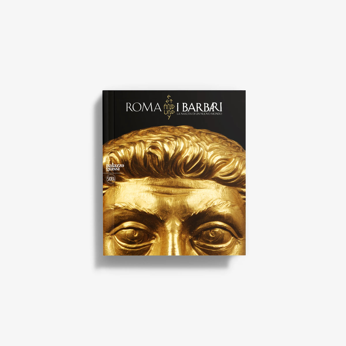 Book cover featuring a close-up gold face with dark eye details