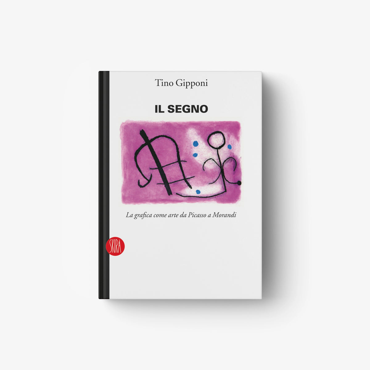 Paperback art book cover with purple abstract line drawing and figures