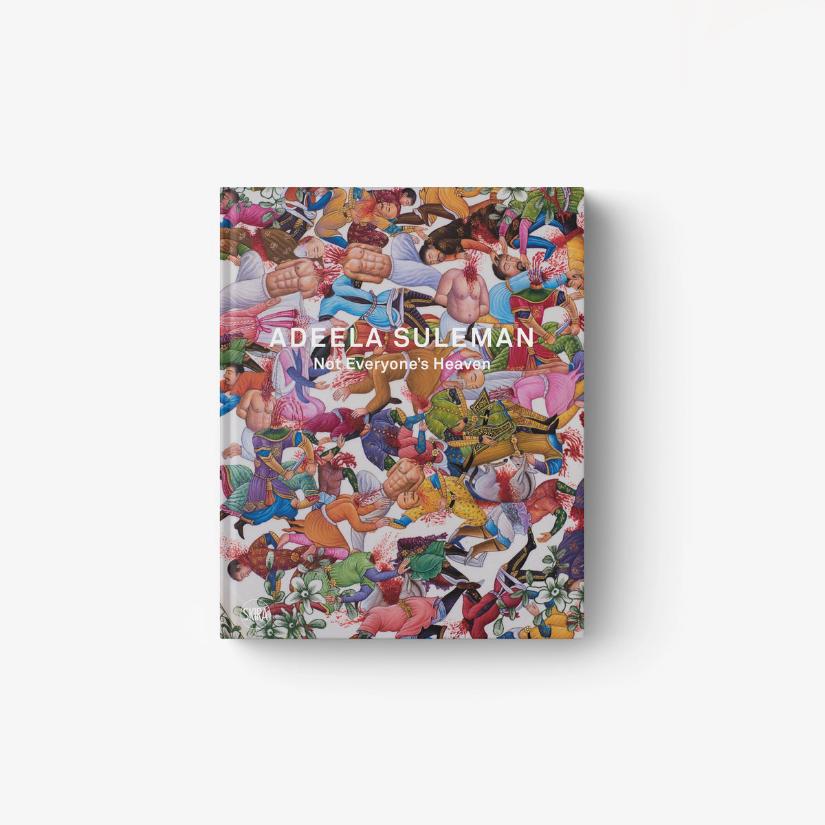 Hardcover book with colorful collage cover art and title text