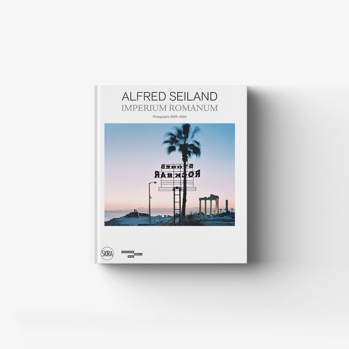 Photography book in white with Alfred Seiland and Skira Arte, printed photo book covering 2005 to 2020