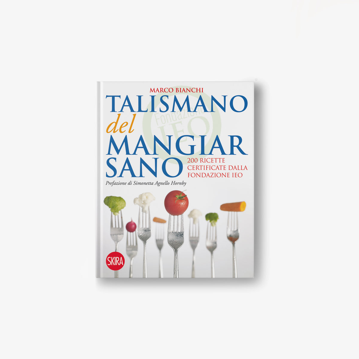 Talisman of Healthy Eating book with food-themed fork and tomato cover art