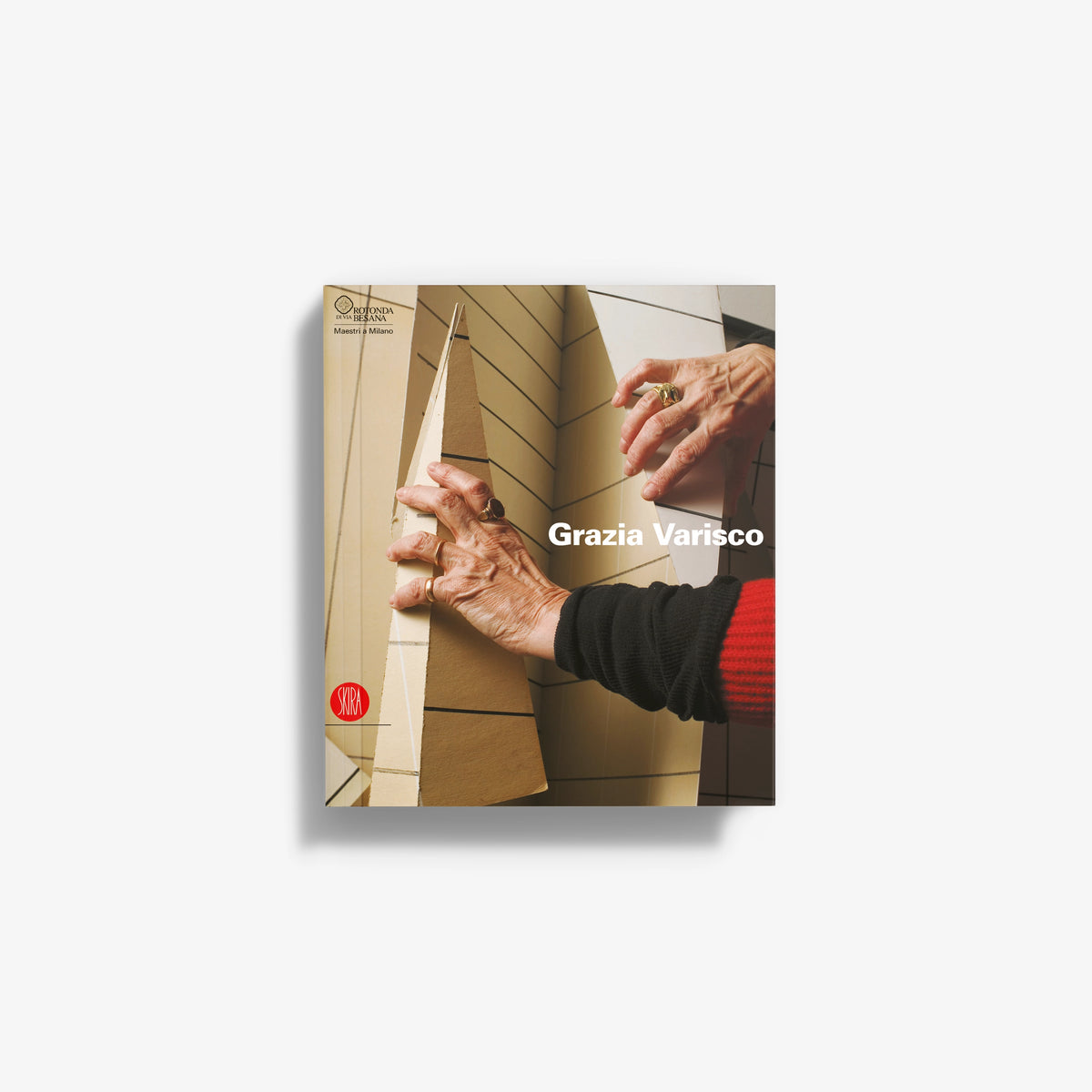 Grazia Varisco book with photo cover, hands adjusting curtains, title text
