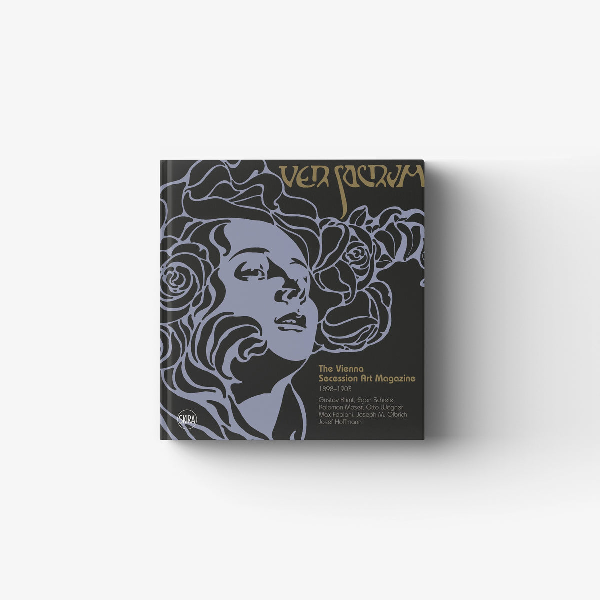 Modern art magazine cover book by Skira Arte in black and lilac with English-language edition