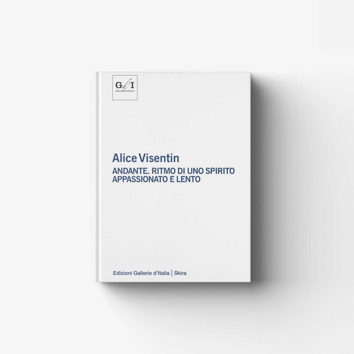 Art book in white with Skira Arte branding, Alice Visentin Andante, Monografia d'arte cover