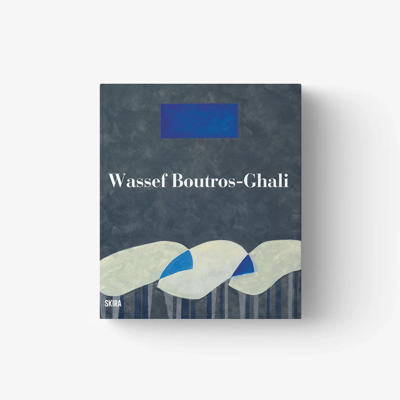 Wassef Boutros-Ghali catalogue raisonné book cover with abstract blue and gray design
