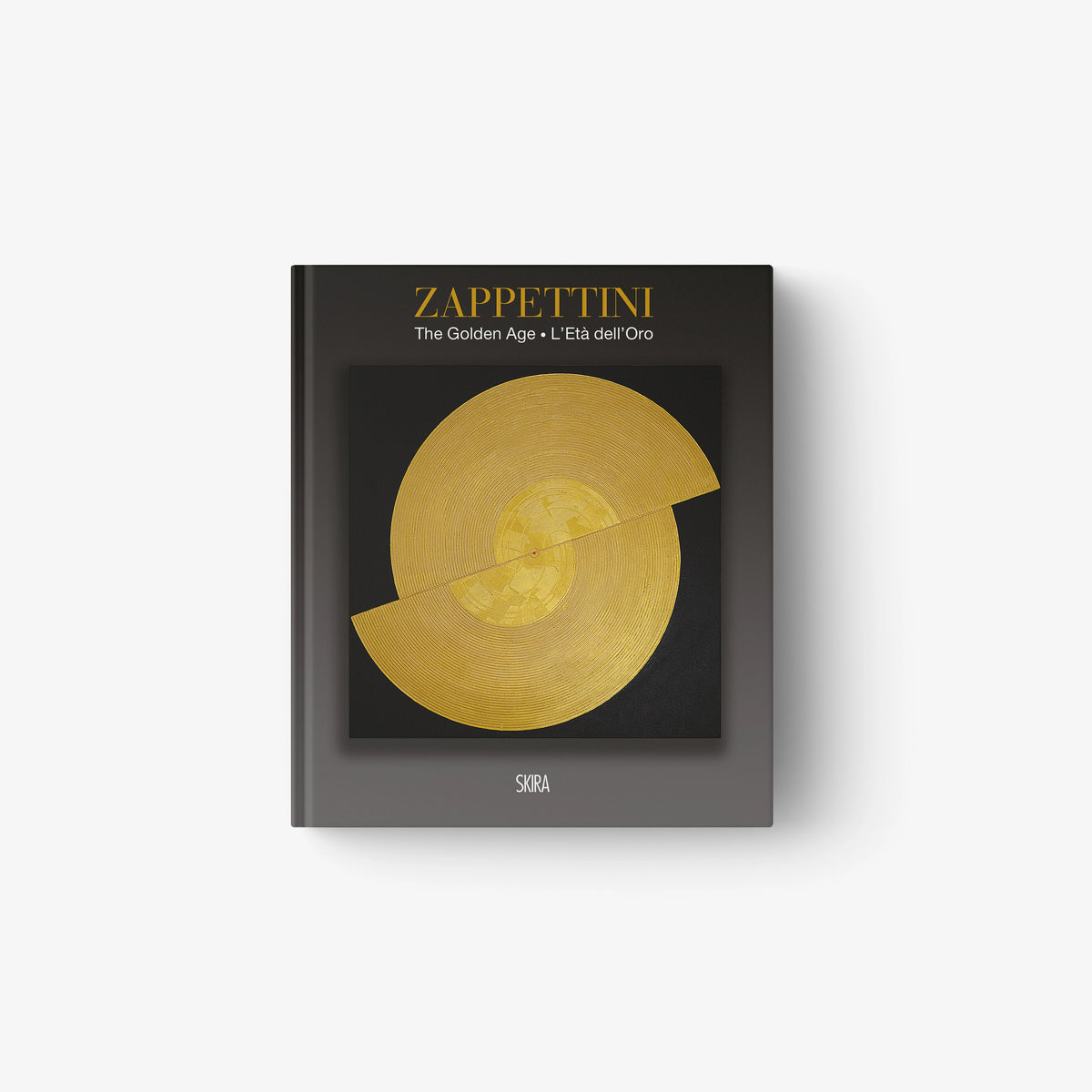 Gianfranco Zappettini hardcover art book with yellow circular abstract cover art