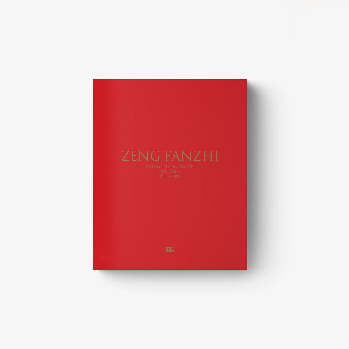 Catalogue raisonné volume I 1984 to 2004 book in red with Skira Arte branding and Zeng Fanzhi title
