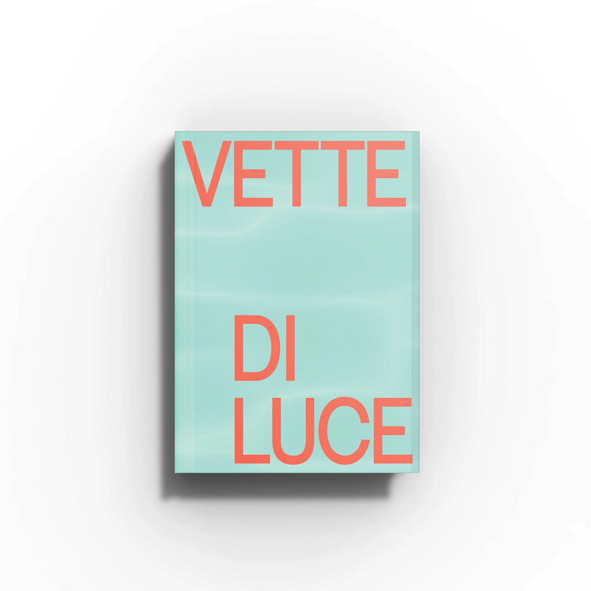 Art photo book in sea green with orange title text, Skira Arte, Vette di luce, collaboration with CAI di Bergamo